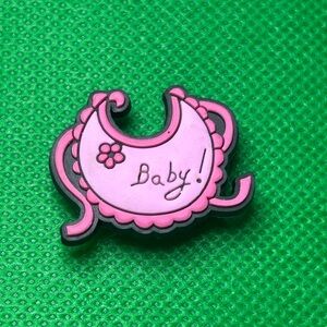 🌼 (5/$10 or 10/$15)NEW “Baby Shower” Croc Charm Collection Baby Bib